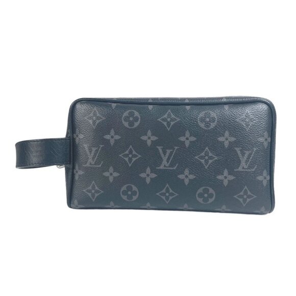 LOUIS VUITTON M83113 MonogramEclipse Locker Dopp-Kit Pouch Bag Clutch Bag - Picture 13 of 15